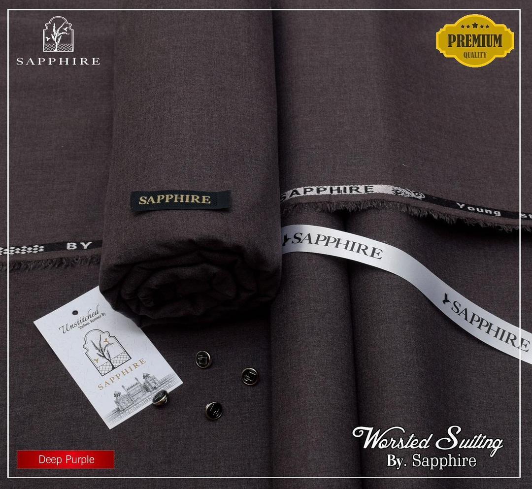 Men’s Unstitched Wool Plain Suit