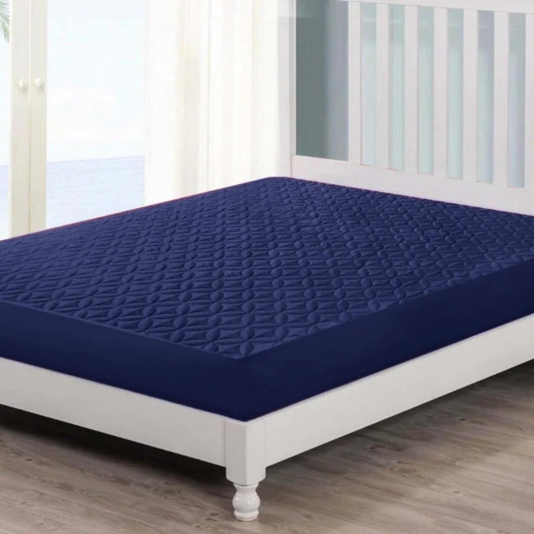 Micro Plain Double Bed Mattress Cover