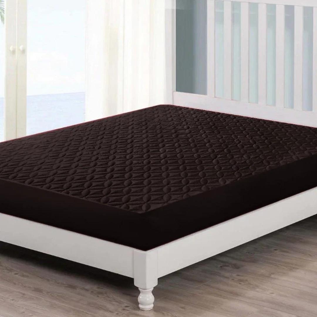 Micro Plain Double Bed Mattress Cover