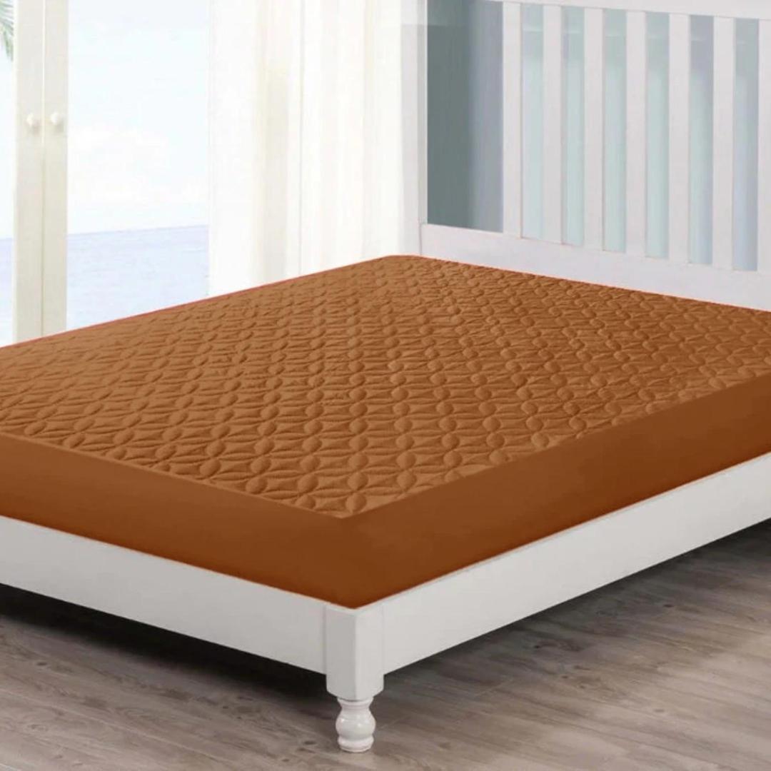 Micro Plain Double Bed Mattress Cover