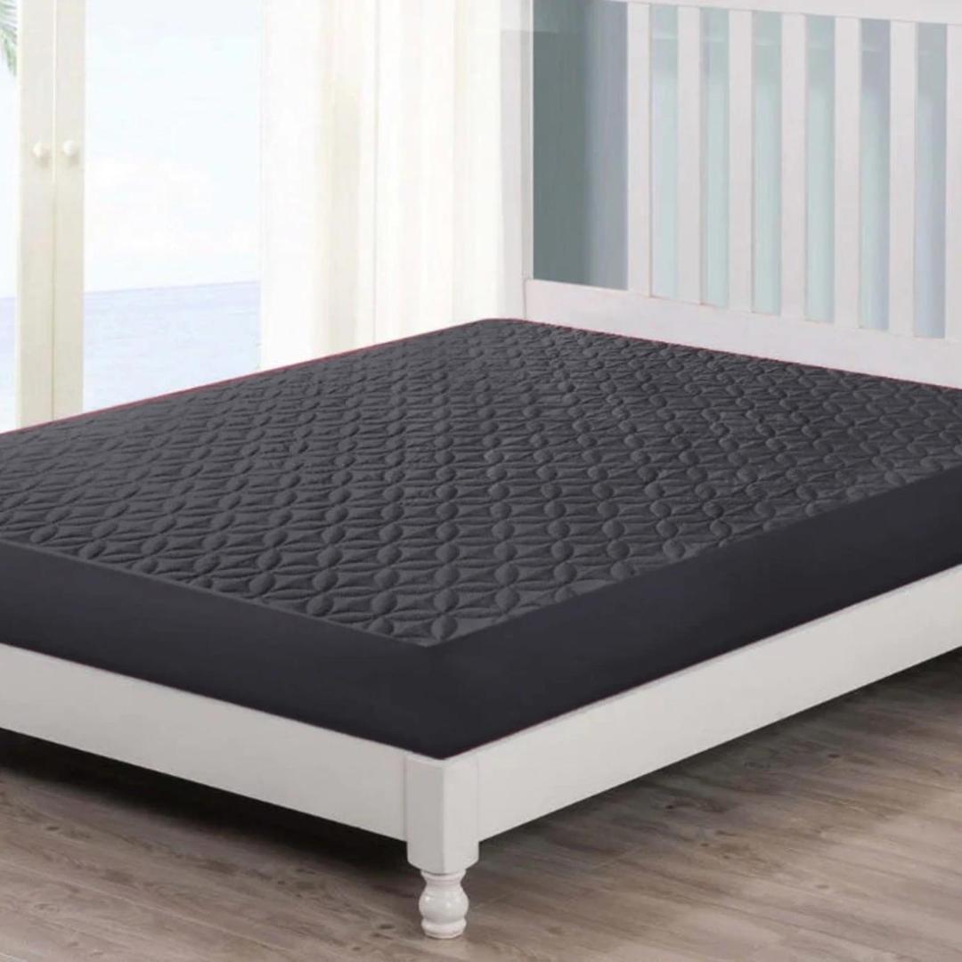 Micro Plain Double Bed Mattress Cover