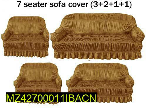 7 Seater Plain Jersey Sofa Cover