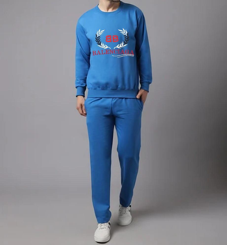 Men's Fleece Embroidered Sweatshirt Track Suit