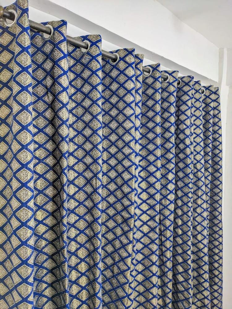 1 Pc Velvet Jacquard Curtain