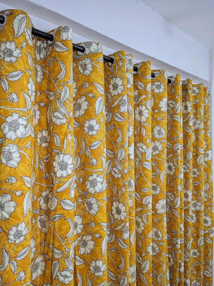 1 Pc Jacquard Self Textured Curtain