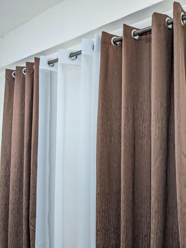 3 Pcs Net Plain Curtain