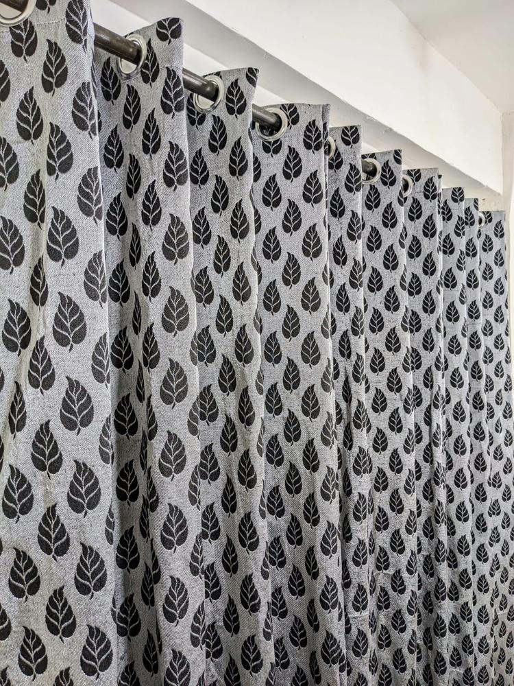1 Pc Leather Printed Curtain