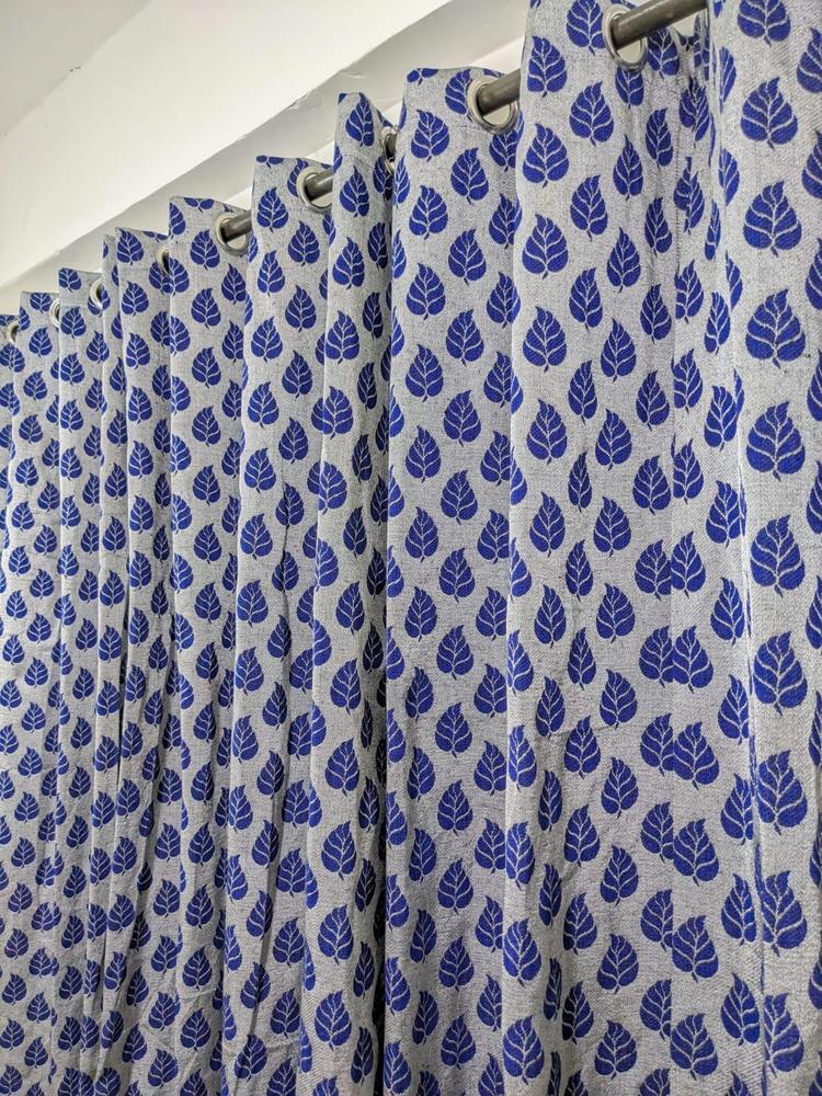 1 Pc Leather Printed Curtain