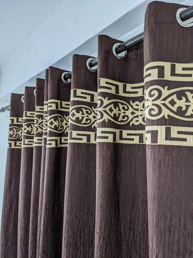 1 Pc Jacquard Self Motif Curtain