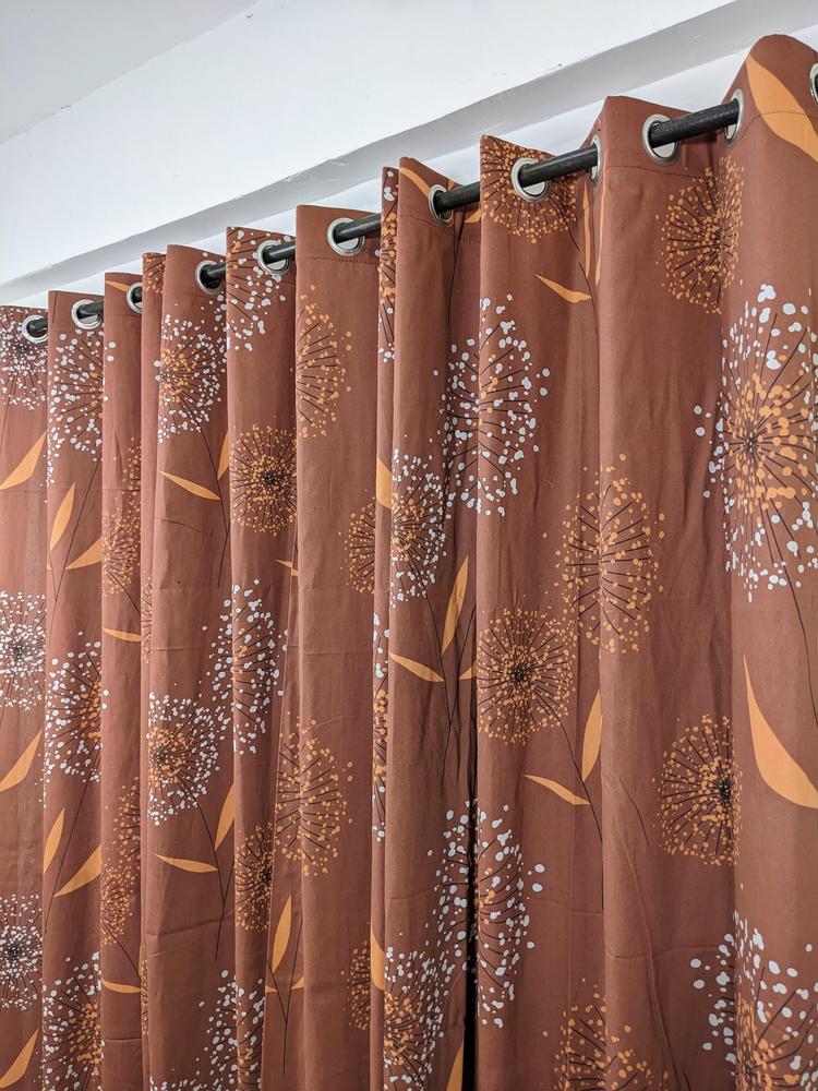 1 Pc Cotton Printed Curtain