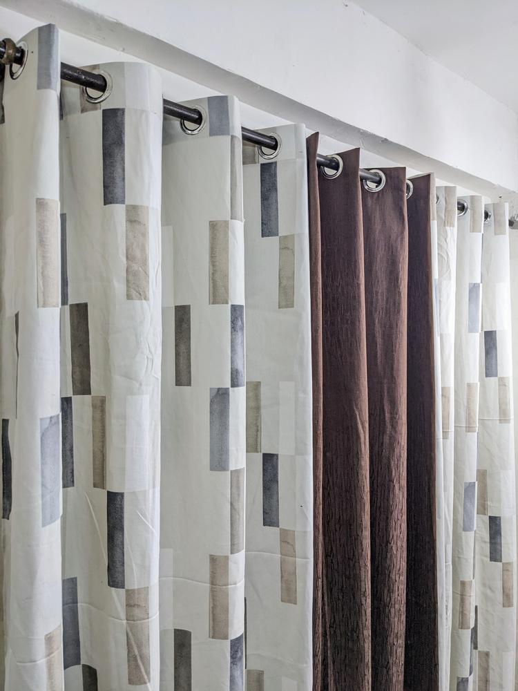 3 Pcs Cotton Curtains 