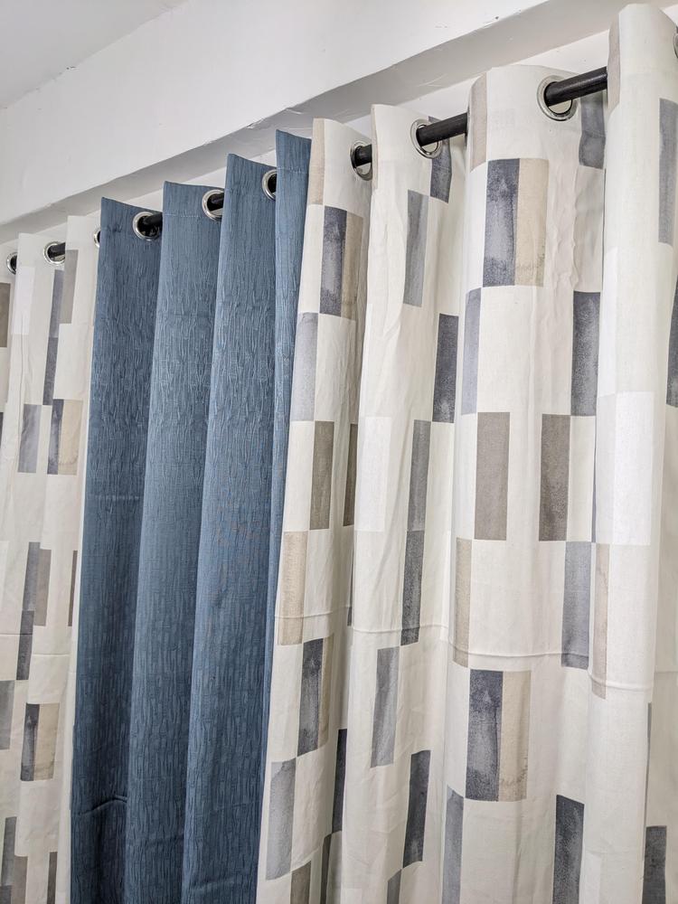 3 Pcs Cotton Curtains 