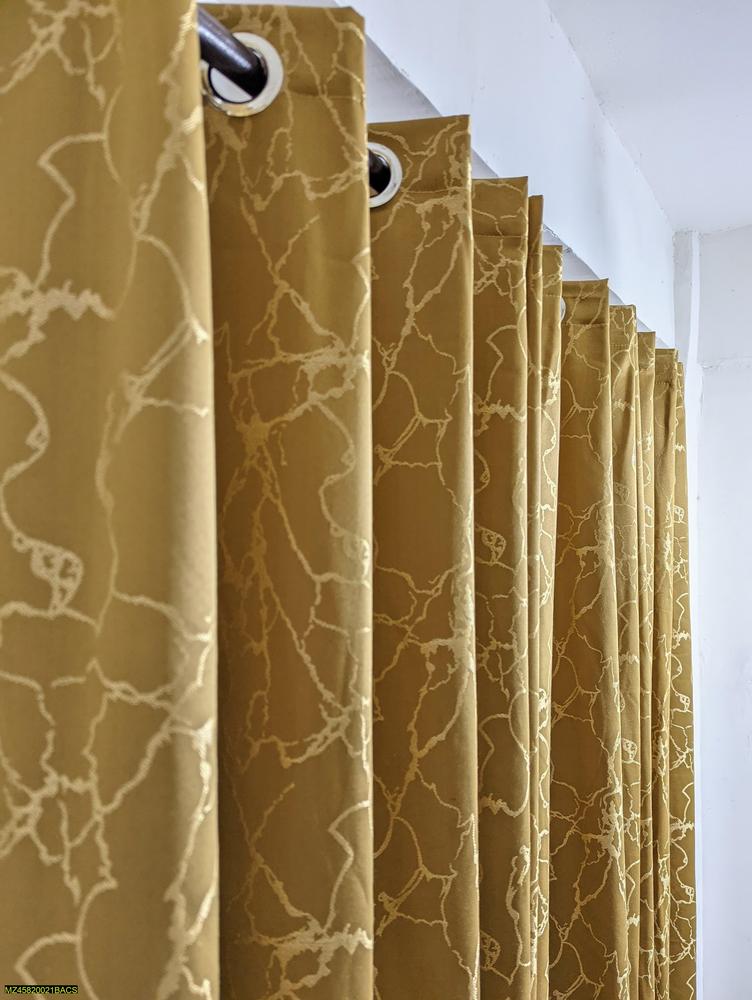 Golden Sparkle Jacquard Curtains 