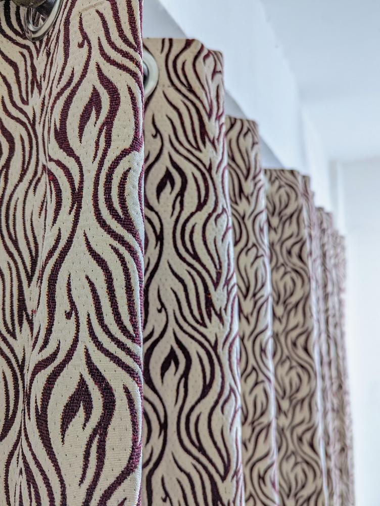 1 Pc Velvet Jacquard Curtains 