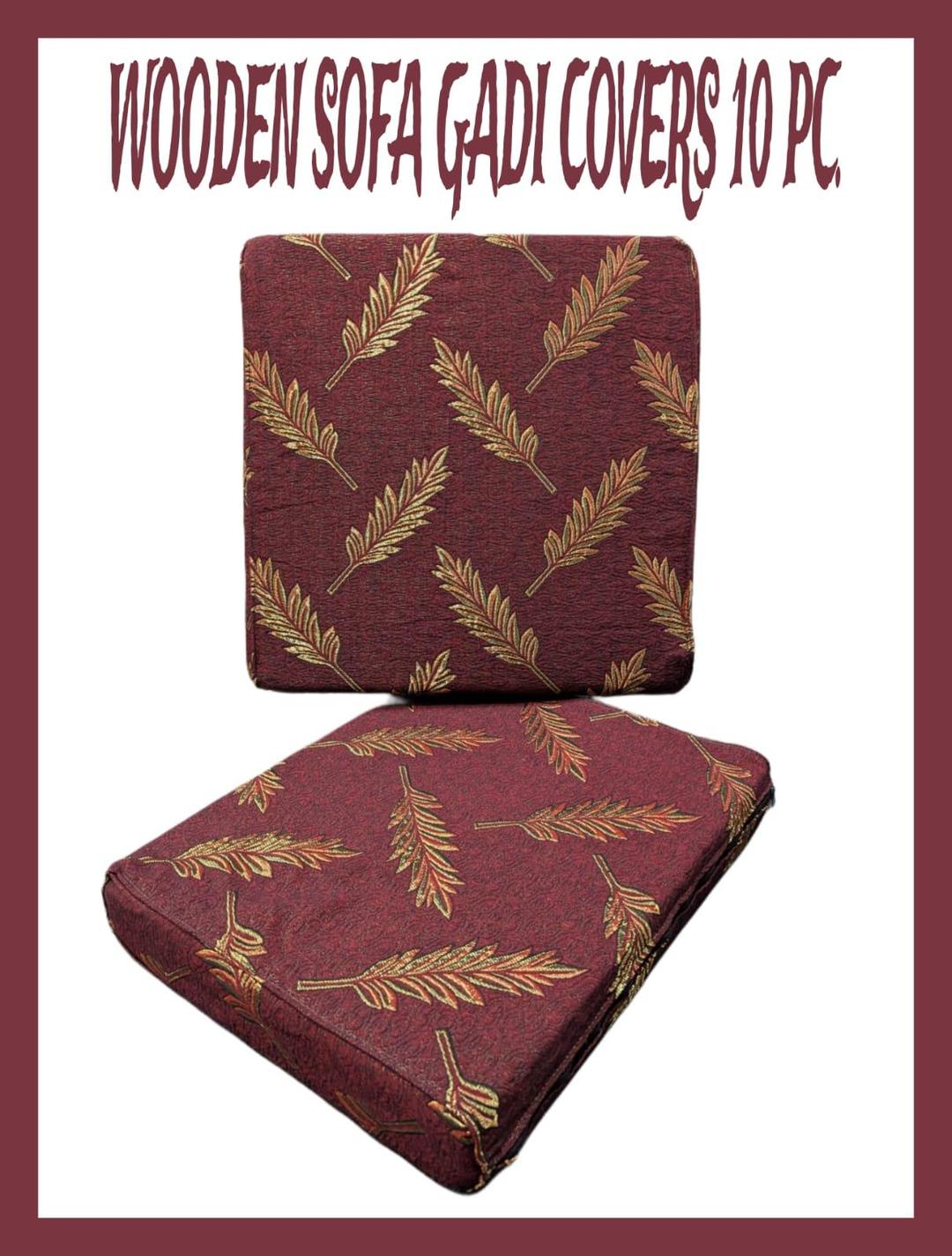 Stylish Maroon Printed Velvet Cushion Covers (Without Filling) – Set of 10 Pcs