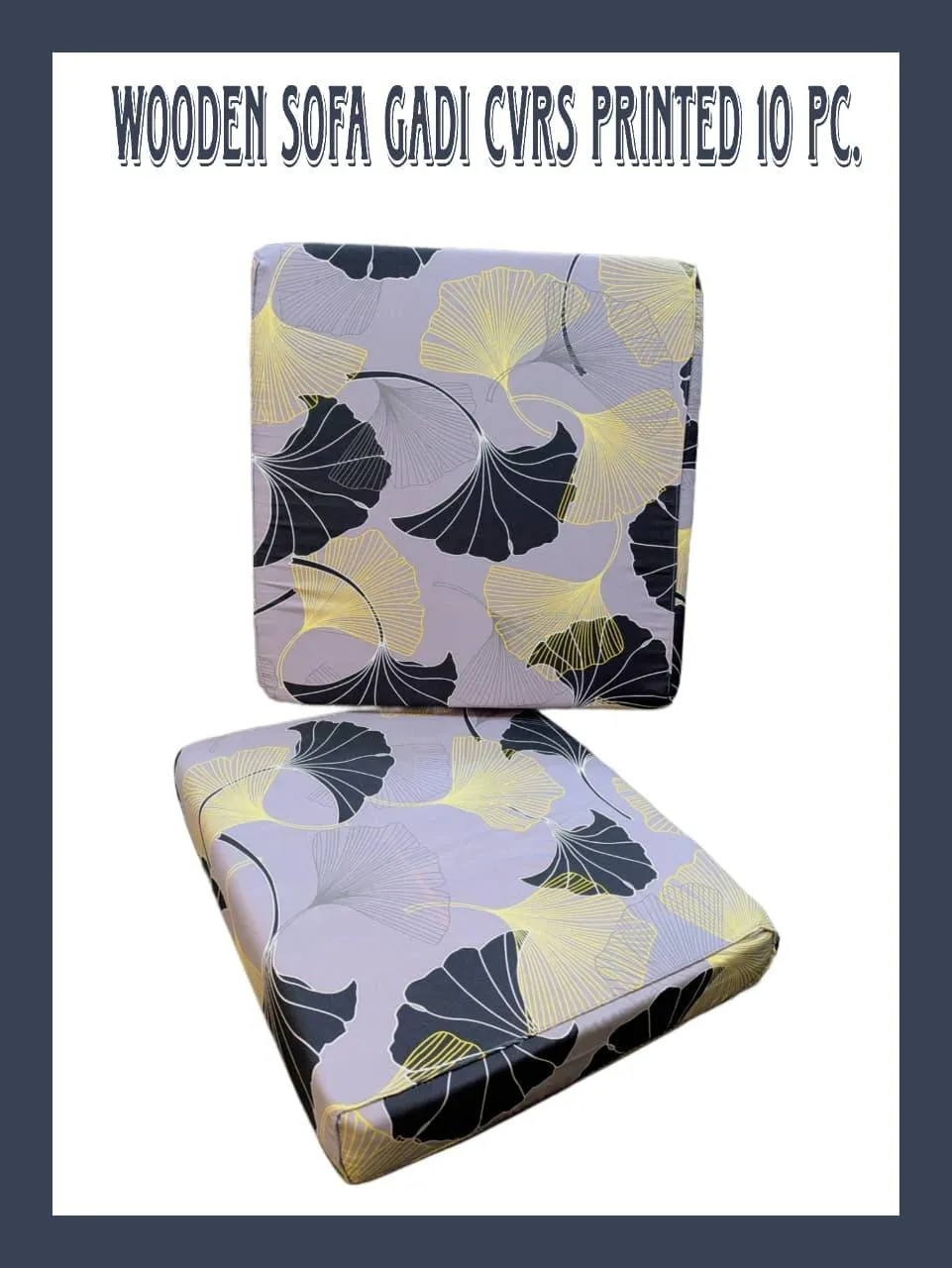 Vibrant 10 Pcs Printed Cotton Cushion Cover Set