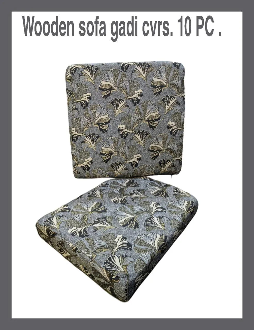 Multicolor Floral Velvet Cushion Covers - 10 Pcs Set