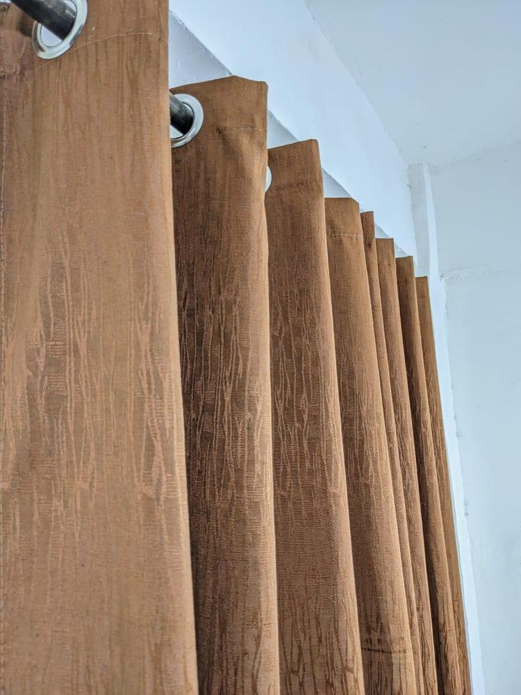 Plain Jumbo Self Shaded Curtains