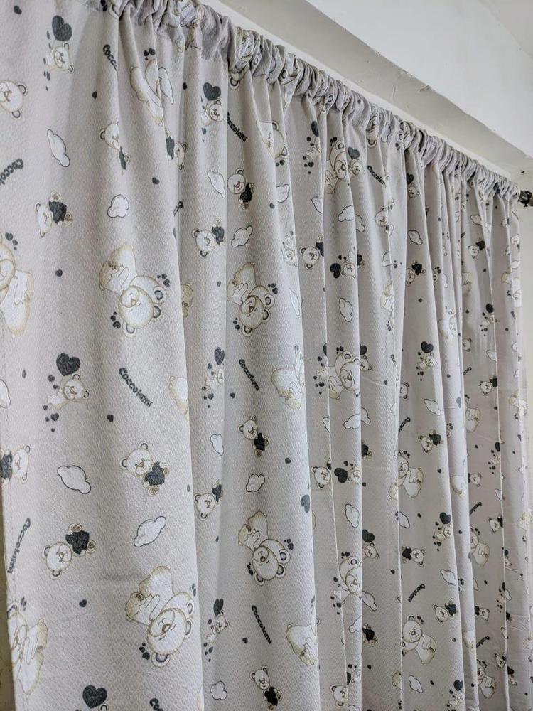 1 Pc Cotton Printed Curtains