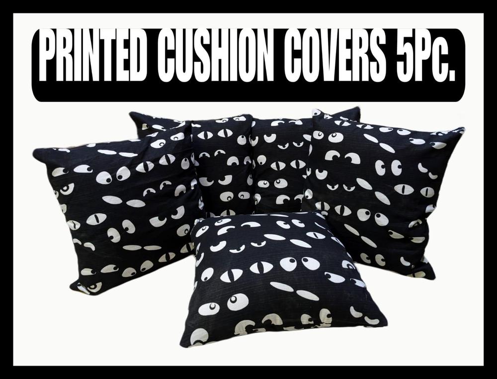 5 Pcs Cotton Printed Cushion Covers