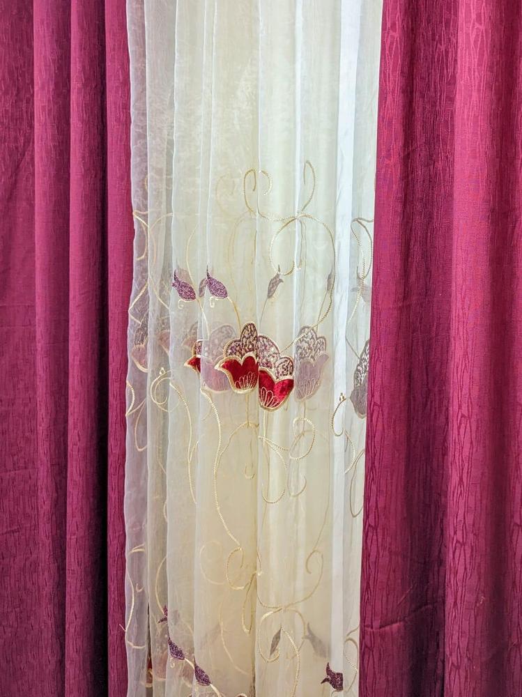 3 Pcs Set Of Curtains