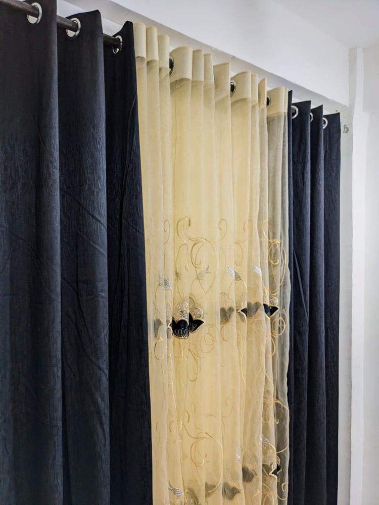 3 Pcs Set Of Curtains