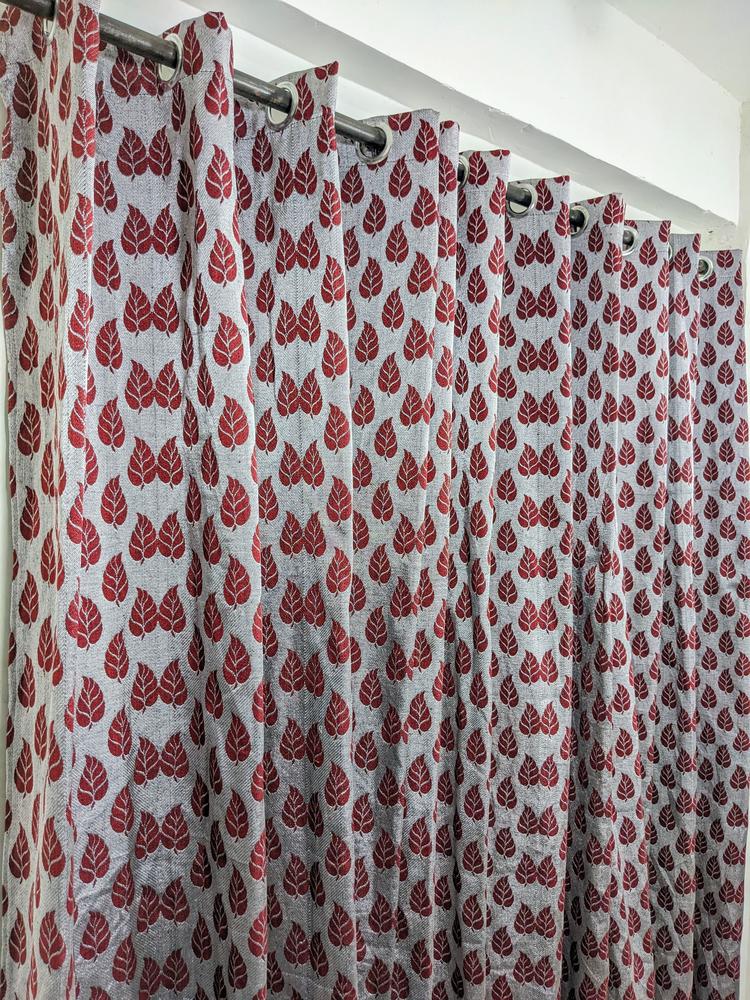 1 Pc Export Leather Double Sided Printed Curtain