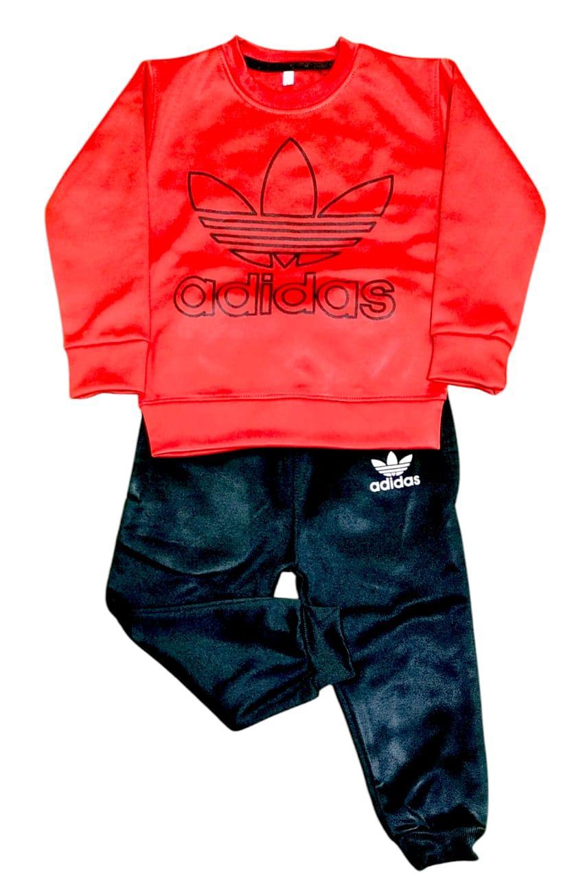Stylish Printed Polyester Tracksuit Set for Boys and Girls - 2 Pcs