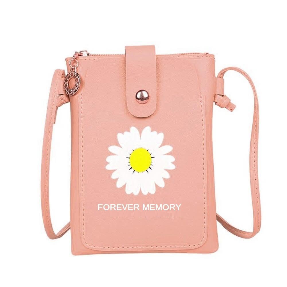 Girl's PU Leather Printed Shoulder Bag