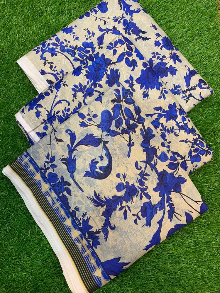 3 Pcs Women's Unstitched Lawn Printed Suit