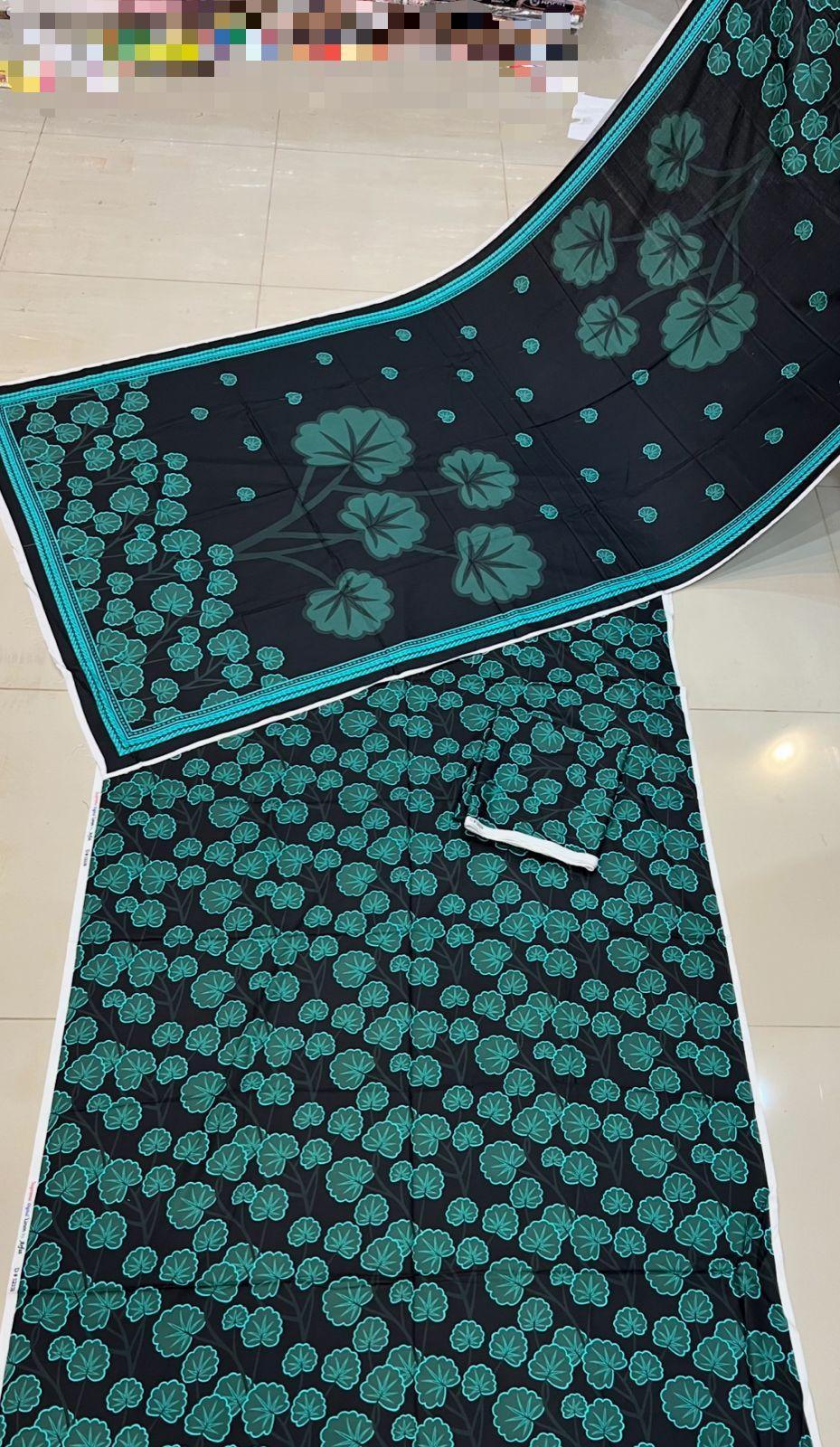 3 Pcs Women's Unstitched Linen Digital Print Suit