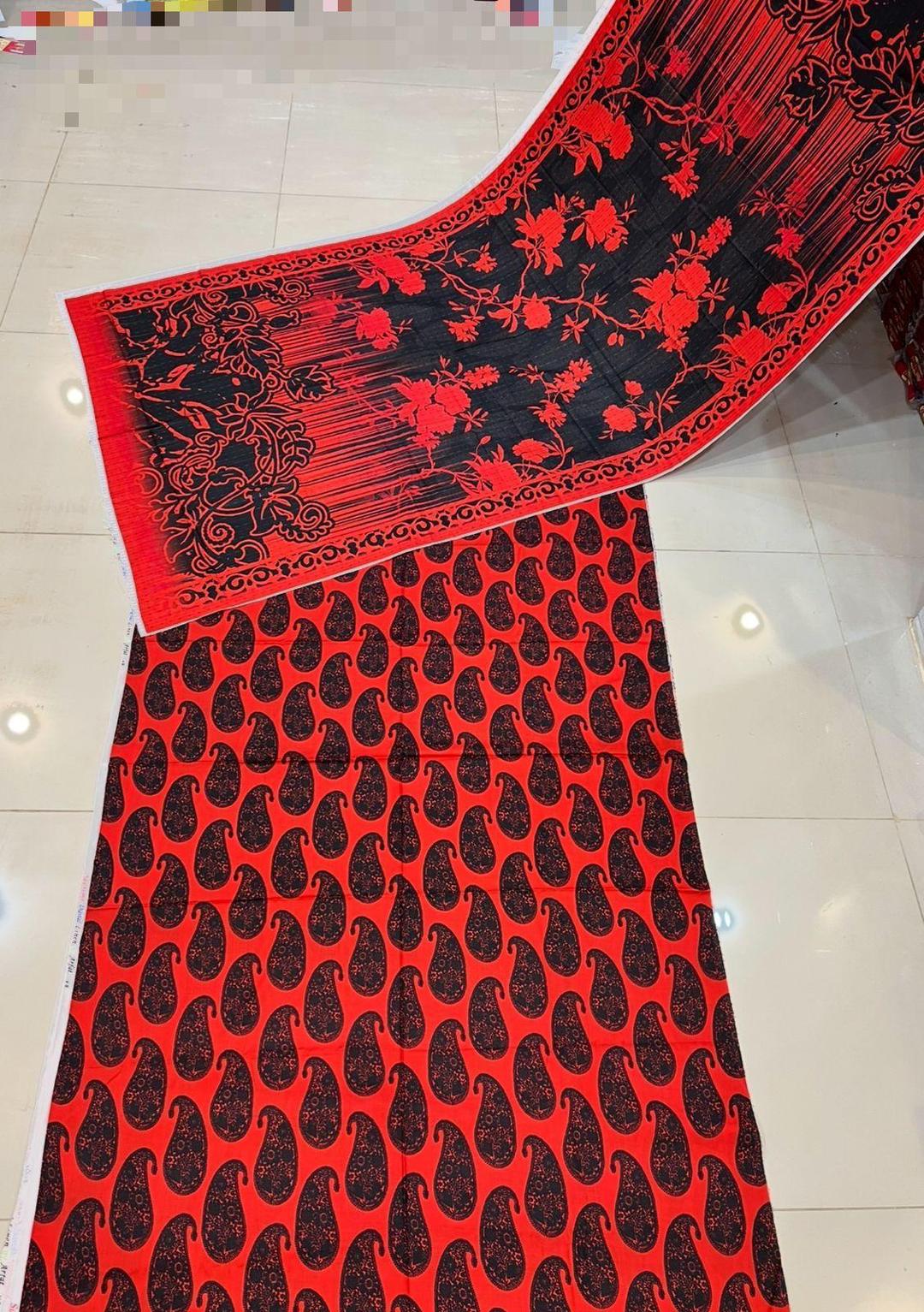 3 Pcs Women's Unstitched Linen Digital Print Suit