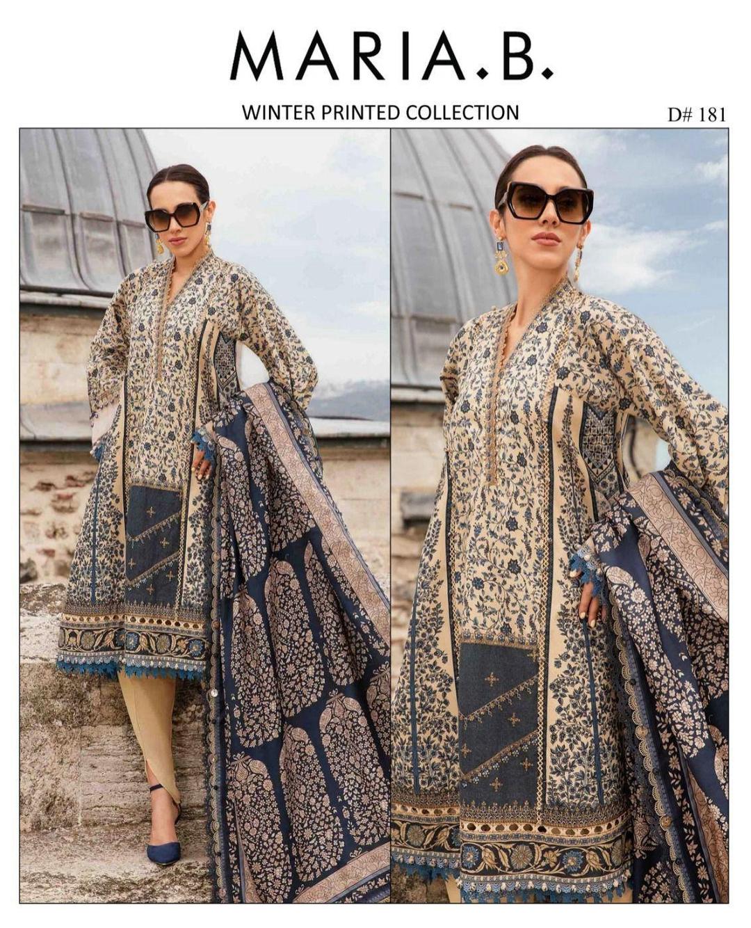 3 Pcs Women's Unstitched Karandi Digital Print Suit