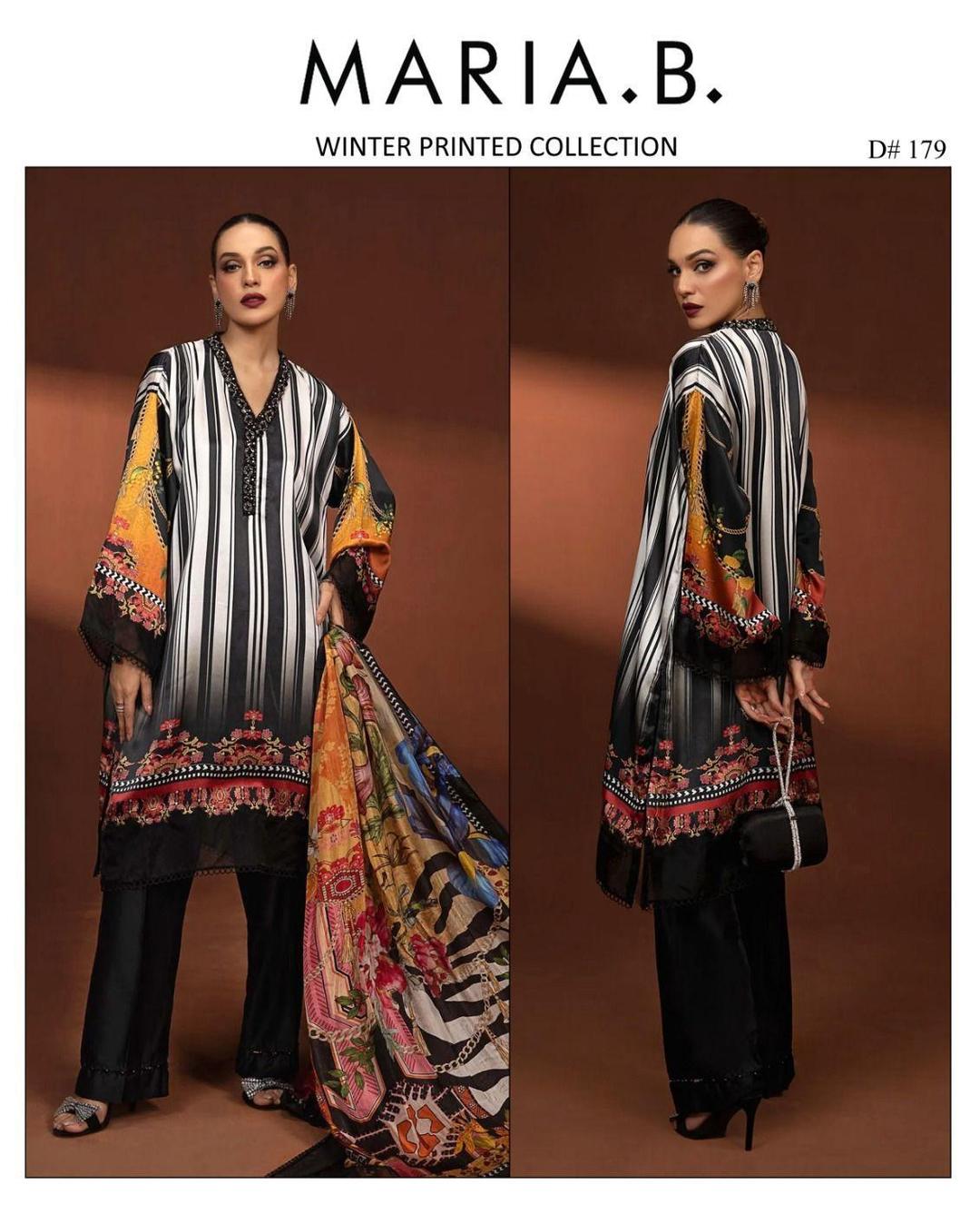 3 Pcs Women's Unstitched Karandi Digital Print Suit