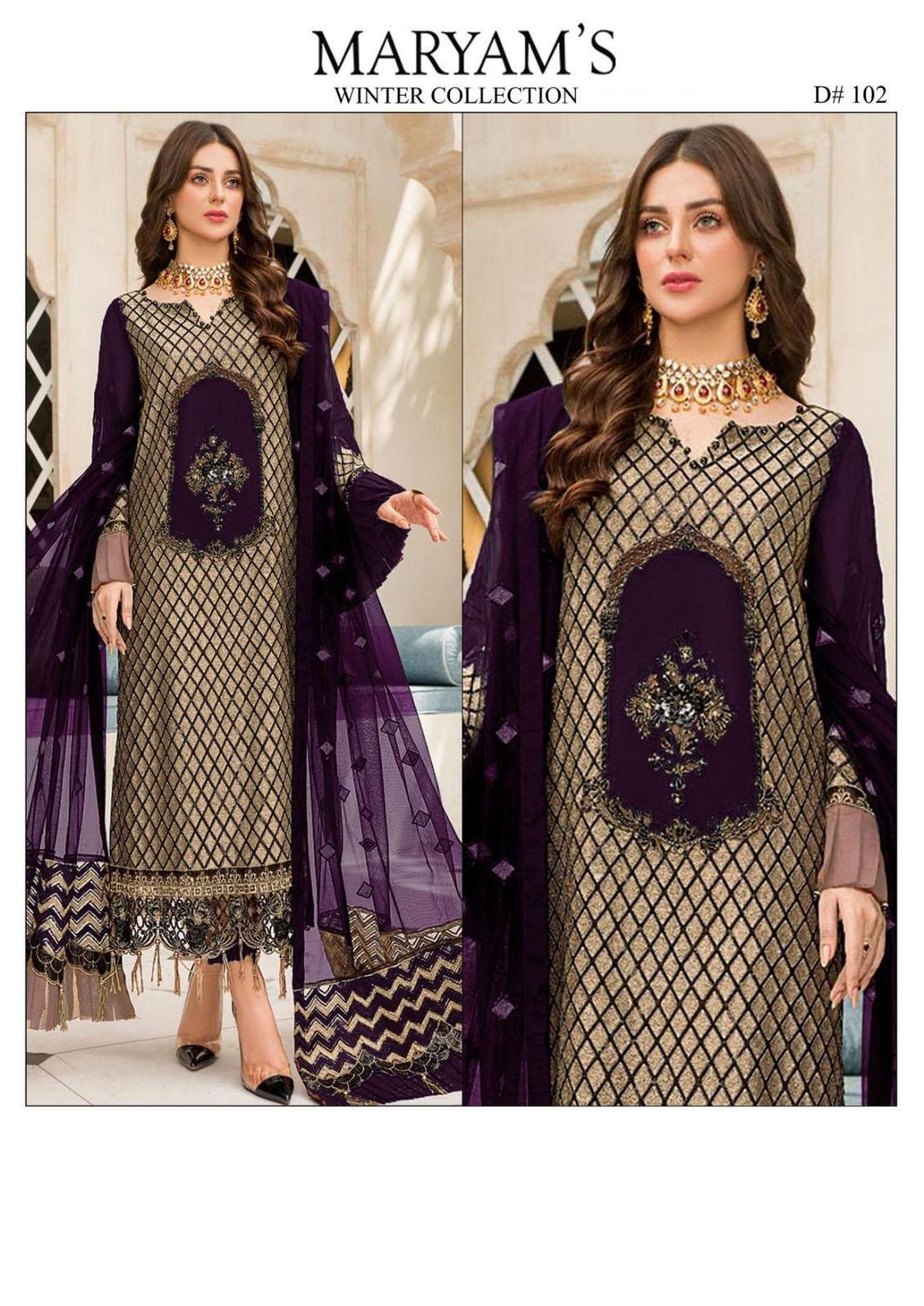 3 Pcs Women's Unstitched Embroidered Suit