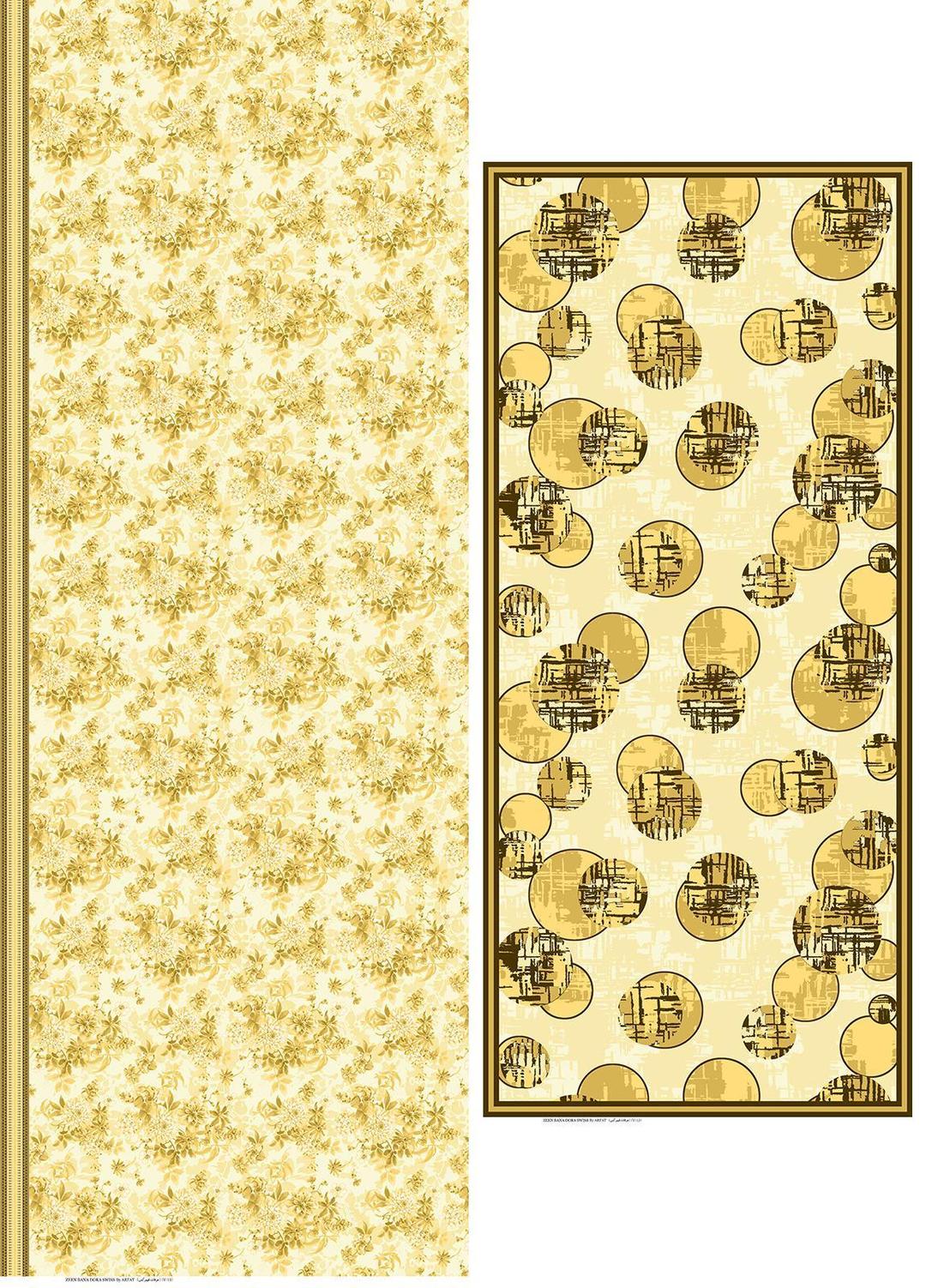 3 Pcs Women's Unstitched Digital Print Suit