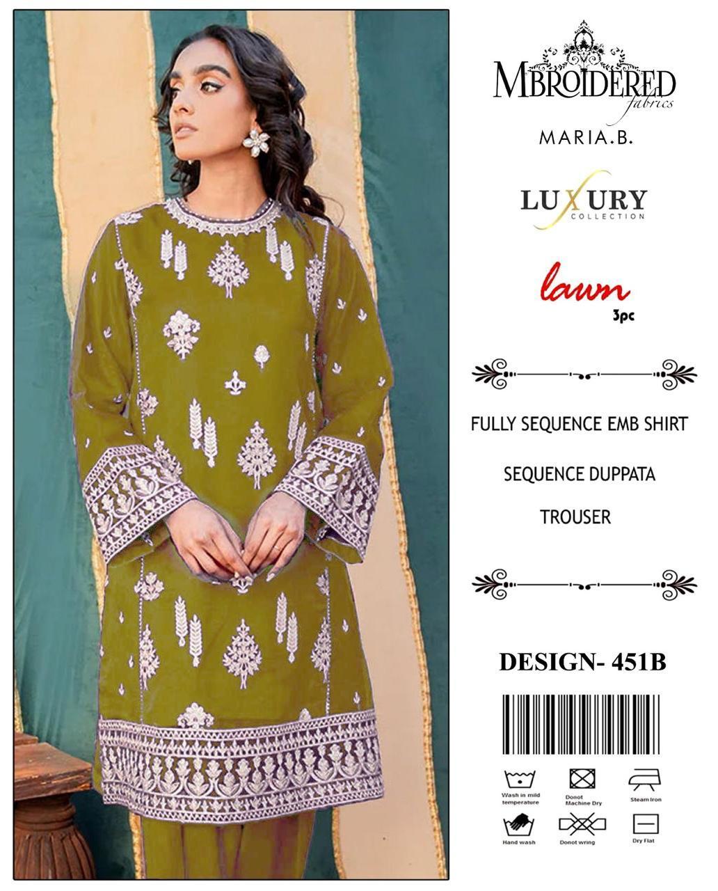 3 Pcs Women's Unstitched Embroidered Suit