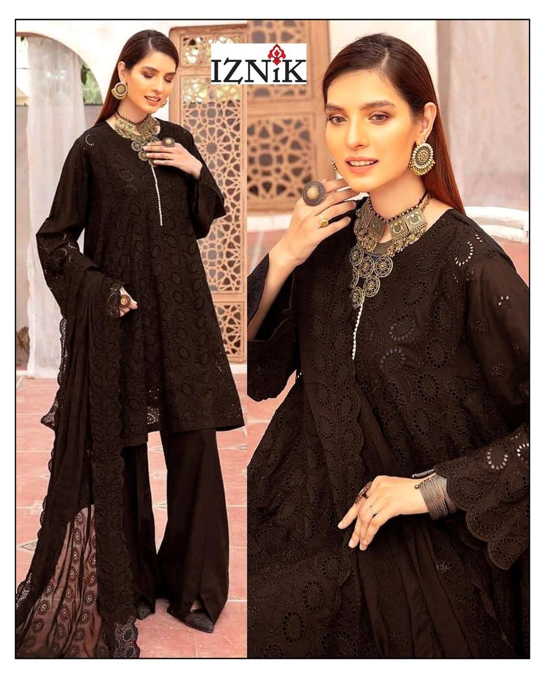 3 Pcs Women's Unstitched Chikankari Embroidered Suit