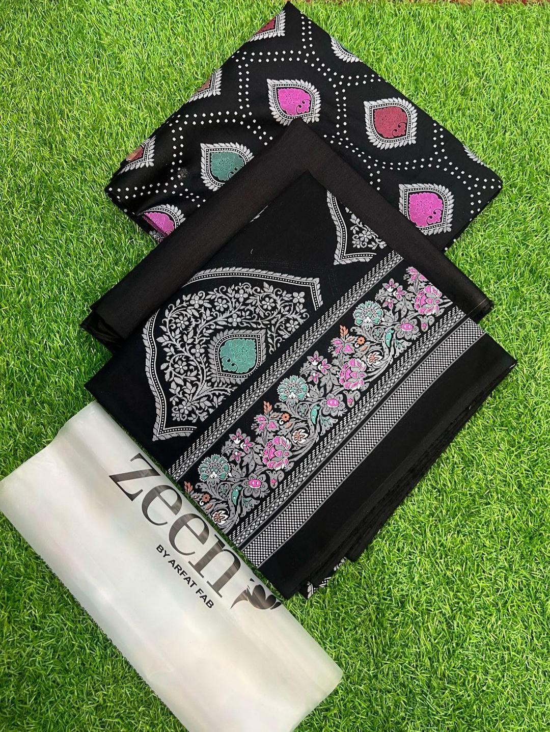 3 Pcs Women's Unstitched Digital Print Suit