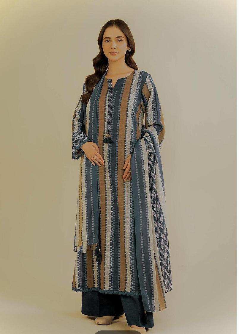 3 Pcs Women's Unstitched Digital Print Suit