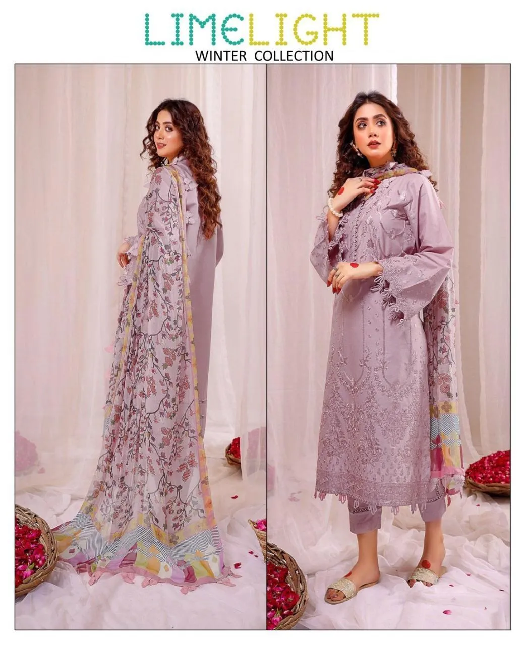 3 Pcs Women's Unstitched Embroidered Suit