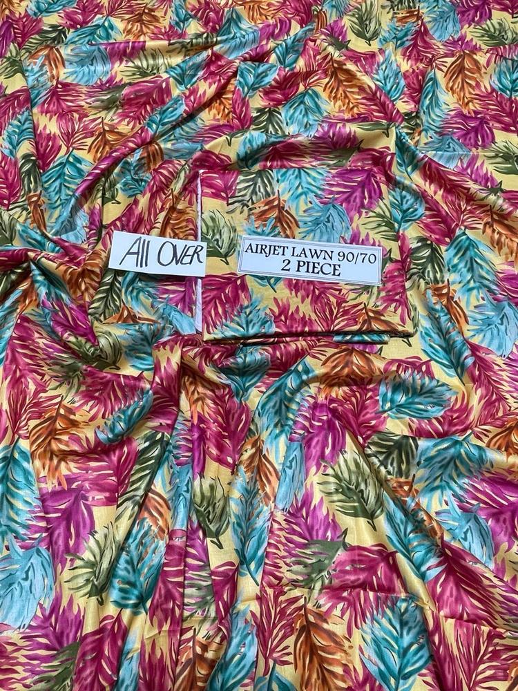 2 Pcs Women's Unstitched Lawn Digital Print Suit