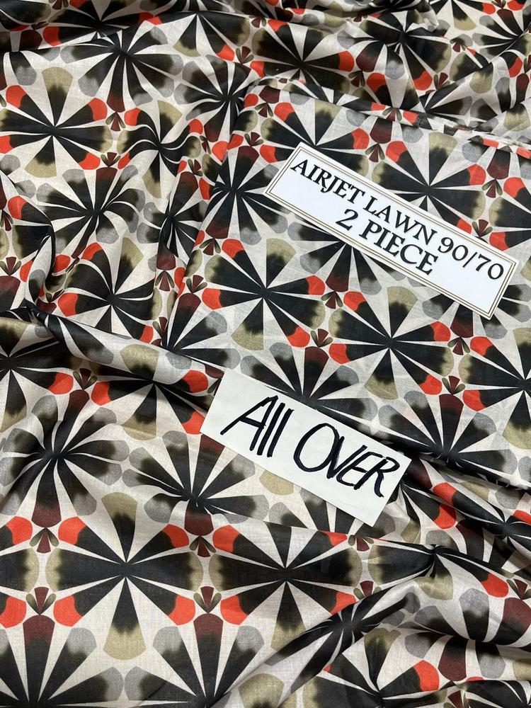 2 Pcs Women's Unstitched Lawn Digital Print Suit