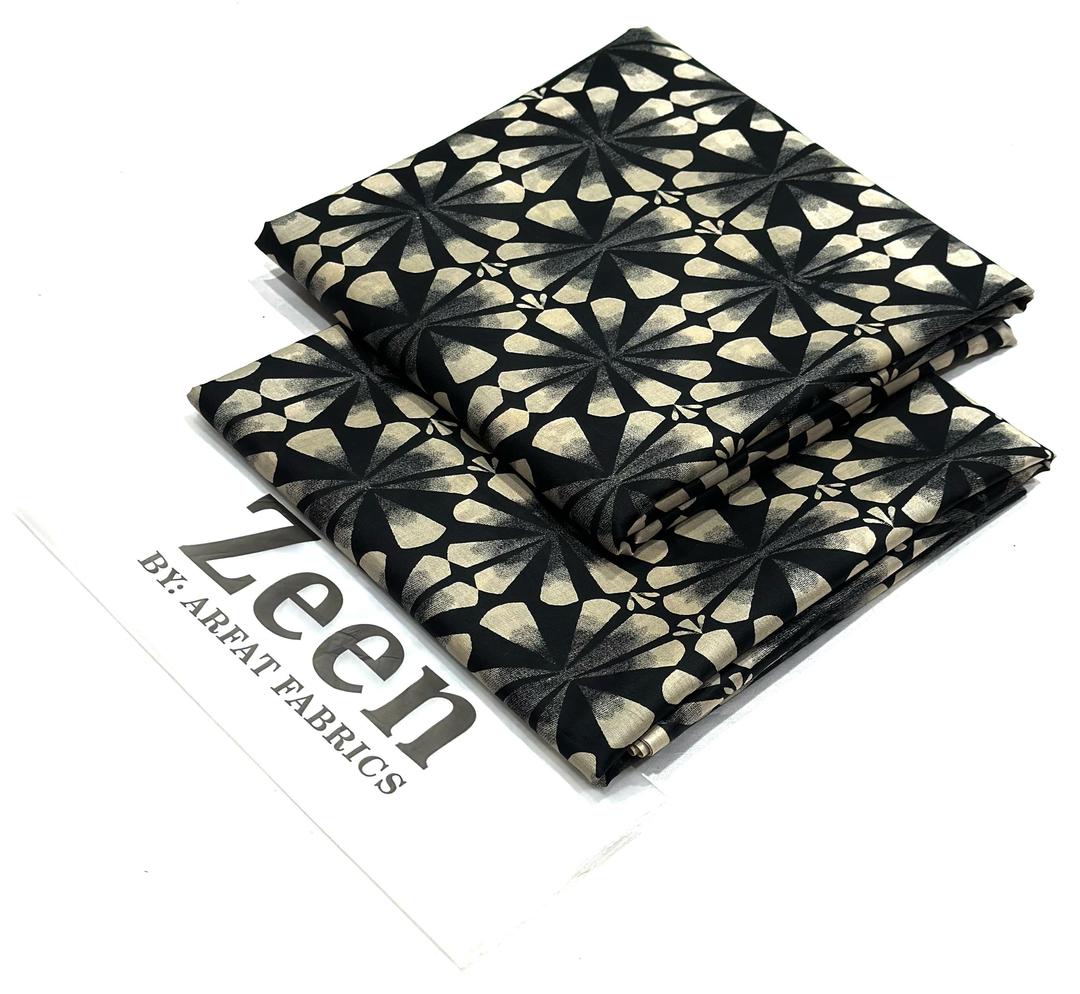 2 Pcs Women's Unstitched Digital Print Suit