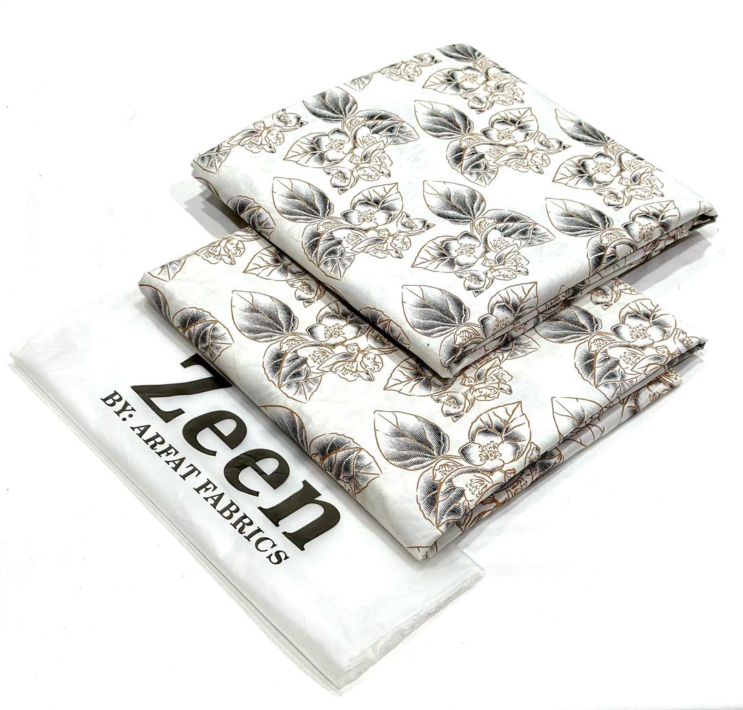 2 Pcs Women's Unstitched Digital Print Suit