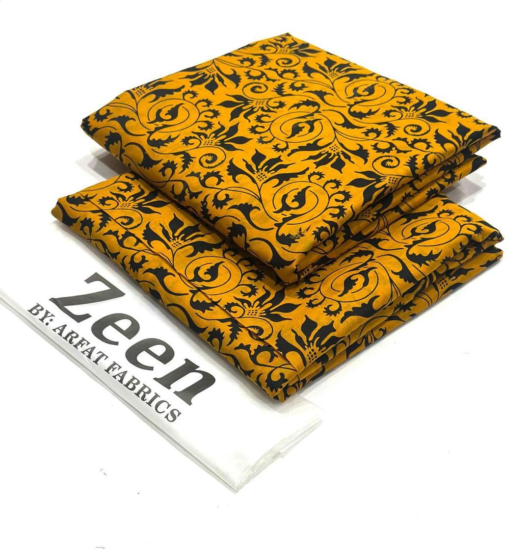 2 Pcs Women's Unstitched Digital Print Suit