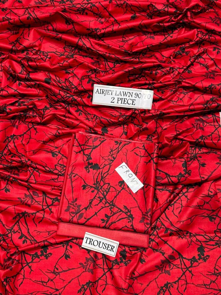 2 Pcs Women's Unstitched Lawn Digital Print Suit