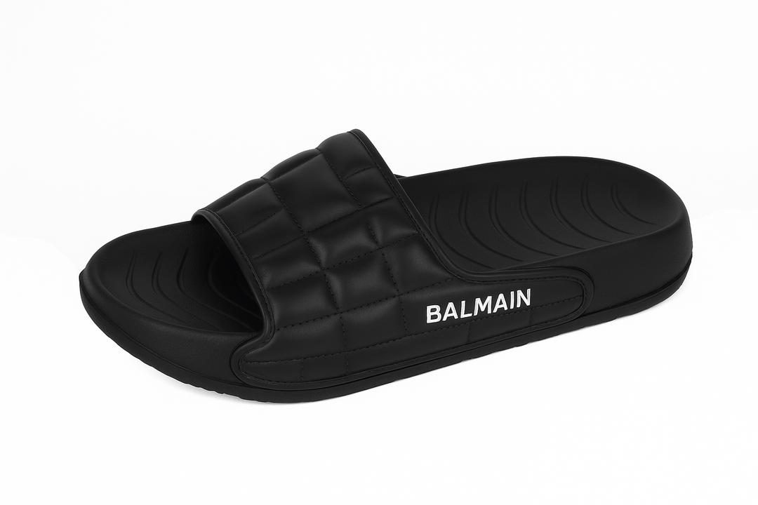 Men's Casual EVA Slide Slippers - Balmain_Black