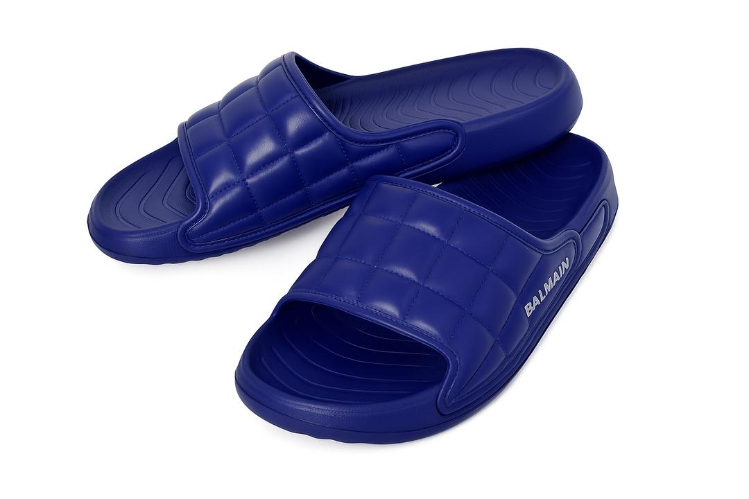 Casual Men's Blue EVA Slide Slippers -Balmain_Blue