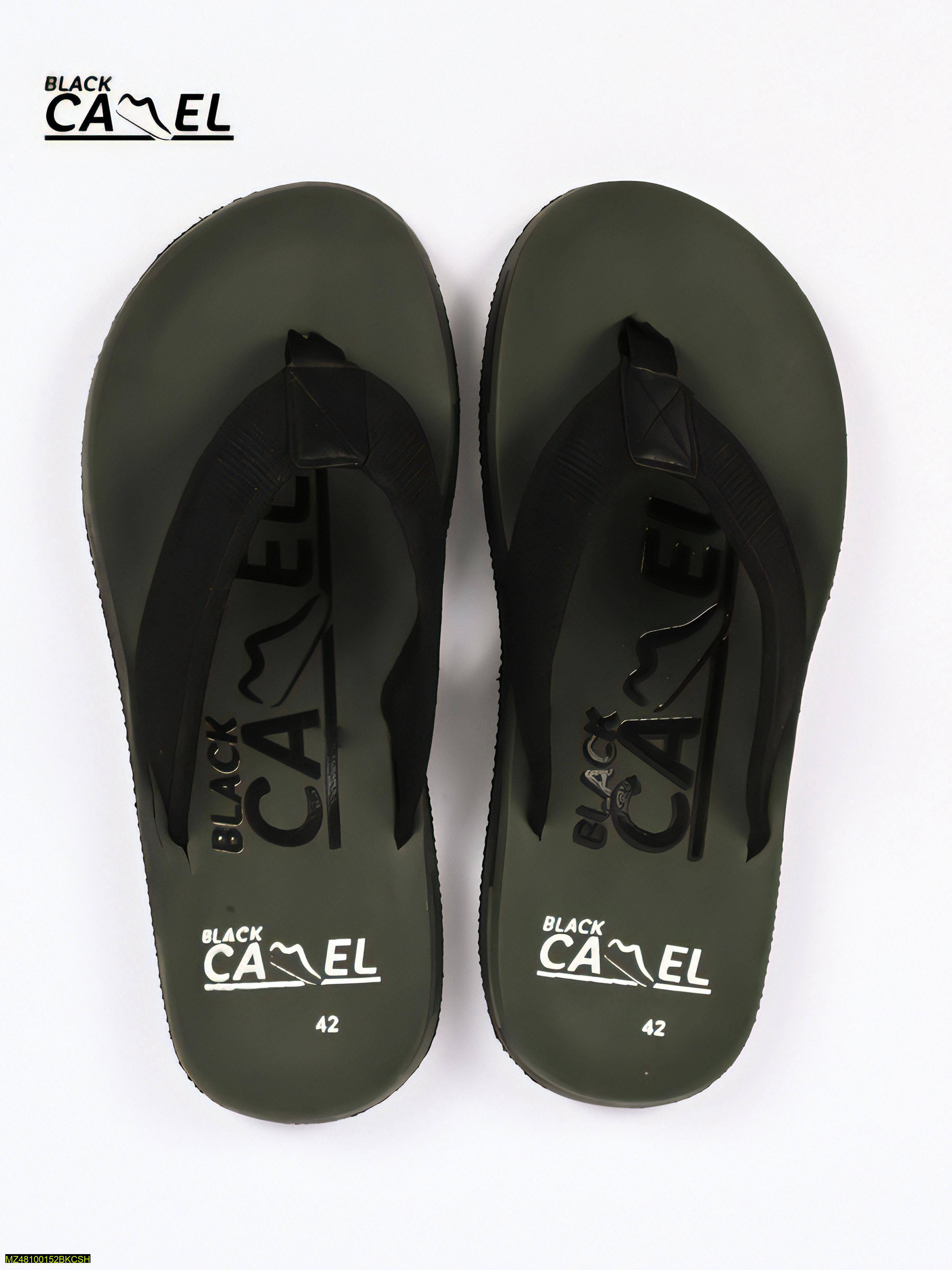 Black Camel Casual Slipper For Men Flip Flops For Men Black